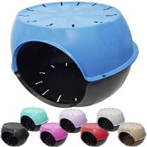 Toca do Gato Casa Casinha Cama Plástico Resistente Furacão Pet Paris Azul Toca do Gato Casa Casinha Cama Plástico Resistente Furacão Pet Paris Azul
