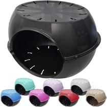 Toca do Gato Casa Casinha Cama Plástico Resistente Furacão Pet Paris Black Toca do Gato Casa Casinha Cama Plástico Resistente Furacão Pet Paris Black