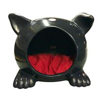 Toca Ideal Preta para Cães e Gatos - Grande Toca Ideal Preta para Cães e Gatos - Grande