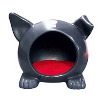 Toca Ideal Preta para Cães e Gatos - Pequena Toca Ideal Preta para Cães e Gatos - Pequena