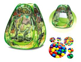 Toca Infantil Dino T-rex 50 Bolinhas Bolsa Para Transporte