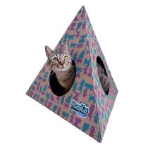 Toca Interativa p/ Gatos Pet Games Piramicat Lilás e Verde