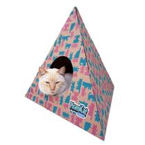 Toca Interativa p/ Gatos Pet Games Piramicat Rosa e Verde