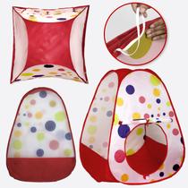 Toca Tenda de Bolinhas Dobrável Portátil Pop Up Colorida