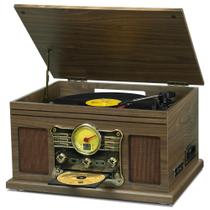 Tocadiscos FEKTIK de Madera Bluetooth 3 Velocidades 10 en 1