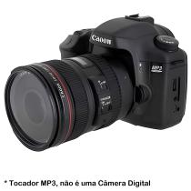 Tocador MP3 Player Music Station em Formato Câmera DSLR