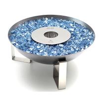 Tocha de 48cm com Acabamento Cristais Azul Couvert Tocha de 48cm com Acabamento Cristais Azul Couvert