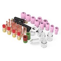 Tocha de soldagem TIG Stubby Gas Lens, kit de copos de vidro pirex, 68 unidades Tocha de soldagem TIG Stubby Gas Lens, kit de copos de vidro pirex, 68 unidades