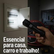 Tocha LED Recarregável P50 USB Alta Potência Tecnologia Viagens Camping Casa Trabalho Durável