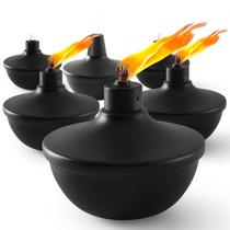 Tochas de mesa de metal ZSPENG 670 ml de citronela, pacote com 6