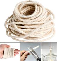 Tochas Lampião Pavio De Algodão 8mm Lamparinas Kit 10 Mts