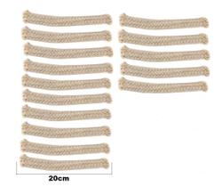 Tochas Pavio Algodão 8mm Lamparinas Kit 15 Pavio 20 Cm