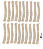 Tochas Pavio Algodão 8mm Lamparinas Kit 20 Pavio 20 Cm Tochas Pavio Algodão 8mm Lamparinas Kit 20 Pavio 20 Cm