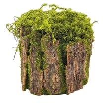 Toco Decorativo Madeira e Musgo Artificial (18cm) SMO Toco Decorativo Madeira e Musgo Artificial (18cm) SMO