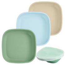 Toddler Plates Re-Play, 19x19x3 cm, com paredes profundas, conjunto de 3