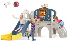 Toddler Slide BIERUM 9 em 1 de 1 a 3 anos com Ring Toss Basketball Toddler Slide BIERUM 9 em 1 de 1 a 3 anos com Ring Toss Basketball
