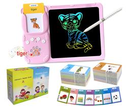 Toddler Toy Rylai Talking Flash Cards 510 Sight Words com tablet