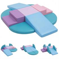 TODIBY Conjunto de 9 Peças de Blocos de Espuma Macia para Escalada
