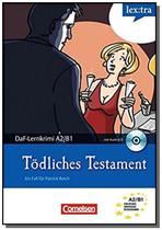 Tödliches Testament - Lex:tra - Daf-Lernkrimis A2/B1 - Buch Mit Audio-CD - Cornelsen