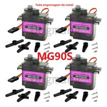 Todo Metal Gear Mg90s Servo Para Arduino Helicóptero Barco Carro Mini Servos 9g Sg90 Versão