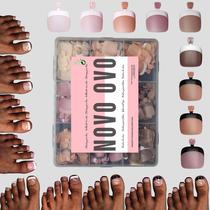 Toe Nail French Tip Press em Combo NOVO OVO 270 unidades Toe Nail French Tip Press em Combo NOVO OVO 270 unidades