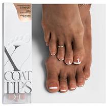 Toe Nail Tips btartbox nails XCOATTIPS Short French 160 unidades