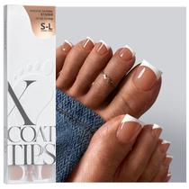 Toe Nail Tips BtartboxNails XCOATTIPS Square Brown 150 unidades