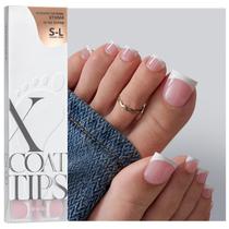Toe Nail Tips BtartboxNails XCOATTIPS Square Pink para mulheres