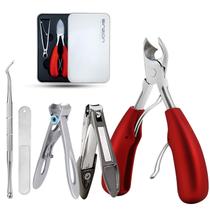 Toenail Clippers Earrow Thick Nail em aço inoxidável vermelho Toenail Clippers Earrow Thick Nail em aço inoxidável vermelho