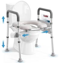 Toilet Seat Riser Soundfuse para idosos com alças de 400 libras
