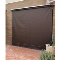 Toldo Cortina Marrom - 1,50m x 1,70m - kit completo