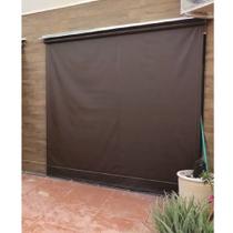 Toldo Cortina Marrom - 2,70m x 1,70m - kit completo