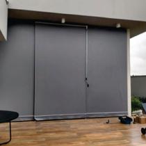 Toldo Cortina Retratil Cinza - 3,00m x 2,75m - Kit Completo