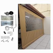 Toldo Cortina Retrátil completo Medidas: 2,50m x 2,60m Alta Resistência Cor Madeira Toldo Cortina Retrátil completo Medidas: 2,50m x 2,60m Alta Resistência Cor Madeira