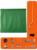 Toldo Cortina Retrátil Enrolável Varanda Garagem Área externa 2,00 x 2,50 M Kit