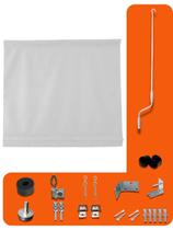 Toldo Cortina Retrátil Enrolável Varanda Garagem Área externa Cobertura 3,00 x 2,50 M Kit Toldo Cortina Retrátil Enrolável Varanda Garagem Área externa Cobertura 3,00 x 2,50 M Kit