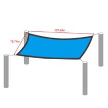 Toldo de sol para vela, toldo de sol ao ar livre para piscina - 95% de proteção UV - sombra retangular - bloco de vela UV para pátio, jardim, instalações externas Toldo de sol para vela, toldo de sol ao ar livre para piscina - 95% de proteção UV - sombra retangular - bloco de vela UV para pátio, jardim, instalações externas