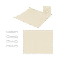 Toldo De Sombra Para Exterior Impermeável Com Bordas Retas E Ilhós Para Jardim, Pérgola, Cobertura Toldo De Sombra Para Exterior Impermeável Com Bordas Retas E Ilhós Para Jardim, Pérgola, Cobertura