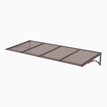 Toldo Fixo Policarbonato Alveolar Bronze - 2,50m x 1,50m - Estrutura Bronze Toldo Fixo Policarbonato Alveolar Bronze - 2,50m x 1,50m - Estrutura Bronze