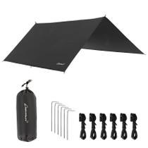 Toldo impermeable Clostnature para camping 305x292 cm negro