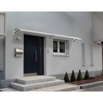 Toldo Modular 100x100cm Braço e Chapa Cristal Branco Organize