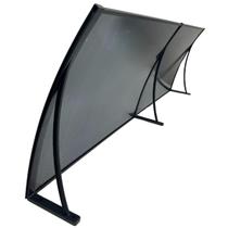 Toldo para Proteção Janelas 1,2 metro x 50cm Preto e Fumê