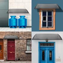 Toldo Policarbonato 1,0 x 0,5m Preto com Fumê Cobertura Toldo Policarbonato 1,0 x 0,5m Preto com Fumê Cobertura