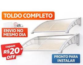 Toldo Policarbonato Versátil Plug Lar 1,0m x 0,70m Proteção, Resistência e Design Moderno Plug Lar Magazine Luiza Toldo Policarbonato Versátil Plug Lar 1,0m x 0,70m Proteção, Resistência e Design Moderno Plug Lar Magazine Luiza
