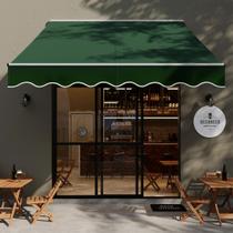 Toldo Retratil Manual 250x250cm Verde Aluminio - Deluxe Toldo Retratil Manual 250x250cm Verde Aluminio - Deluxe