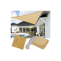 Toldo Shade Sail Triangular 350x350x350cm Filtro UV Bege