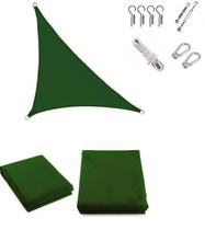 Toldo Sombreamento Cobertura Triangulo Verde +Kit Instalação