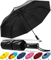 Toldo Umbrella Rain-Mate Compact Travel à prova de vento de 42 polegadas