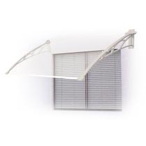 Toldo Versátil 120x60cm Braço Branco com Chapa Cristal Toldo Versátil 120x60cm Braço Branco com Chapa Cristal