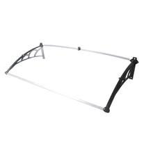 Toldo Versátil 120x60cm Braço Preto com Chapa Cristal Grifit